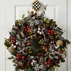 Courtly Check Wreath Hanger