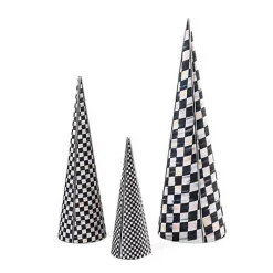 Courtly Cone Trees, Set of 3