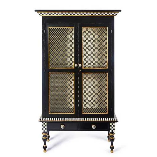 Courtly Criss-Cross Cabinet