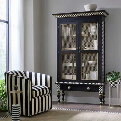 Courtly Criss-Cross Cabinet