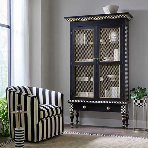 Courtly Criss-Cross Cabinet