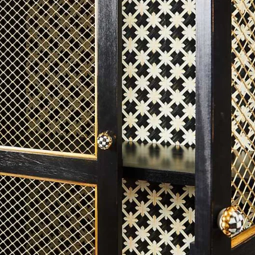 Courtly Criss-Cross Cabinet