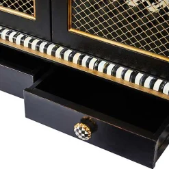 Courtly Criss-Cross Cabinet