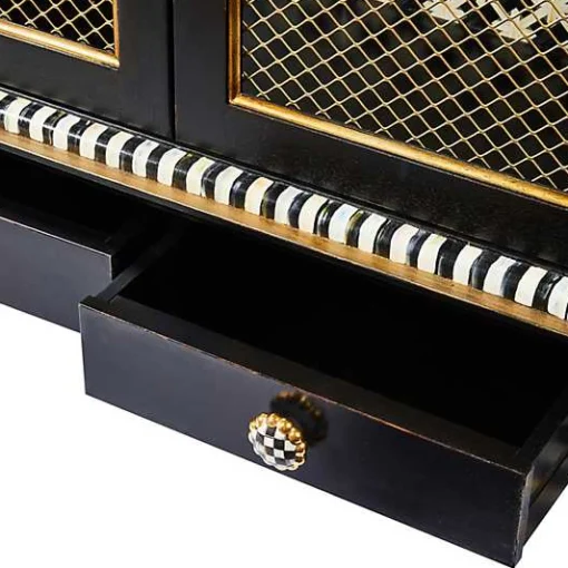 Courtly Criss-Cross Cabinet