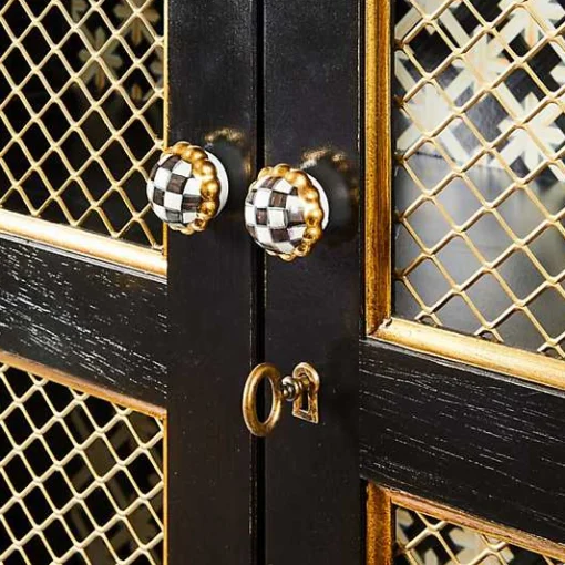 Courtly Criss-Cross Cabinet