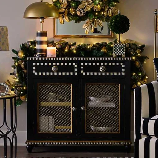 Courtly Criss-Cross Small Cabinet