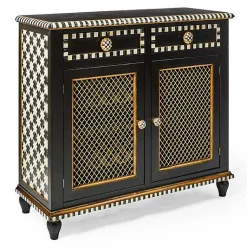 Courtly Criss-Cross Small Cabinet