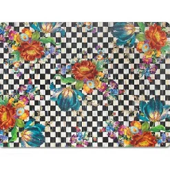 Courtly Flower Market Cork Back Placemats, Set of 4