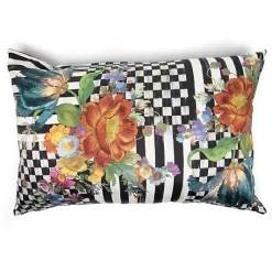 Courtly Flower Market Lumbar Pillow