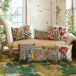 Courtly Flower Market Lumbar Pillow