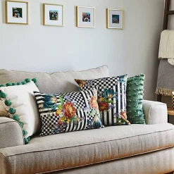 Courtly Flower Market Lumbar Pillow