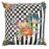 Courtly Flower Market Pillow