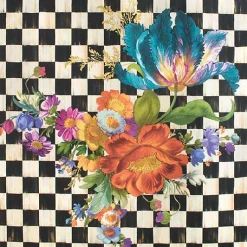 Courtly Flower Market Wallpaper