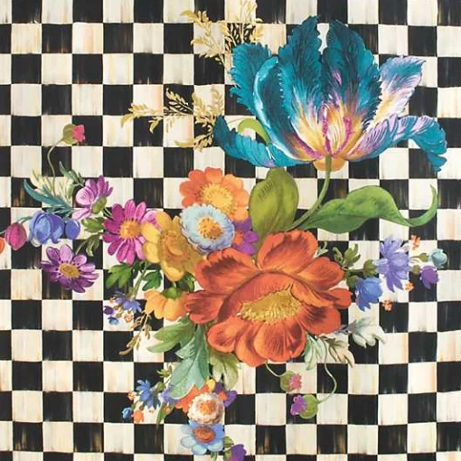 Courtly Flower Market Wallpaper