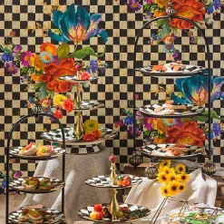 Courtly Flower Market Wallpaper