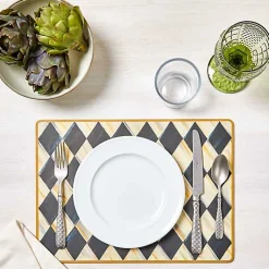 Courtly Harlequin Cork Back Placemats, Set of 4