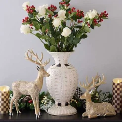 Courtly Large Ceramic Vase
