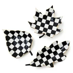 Courtly Leaf Trinket Trays, Set of 3