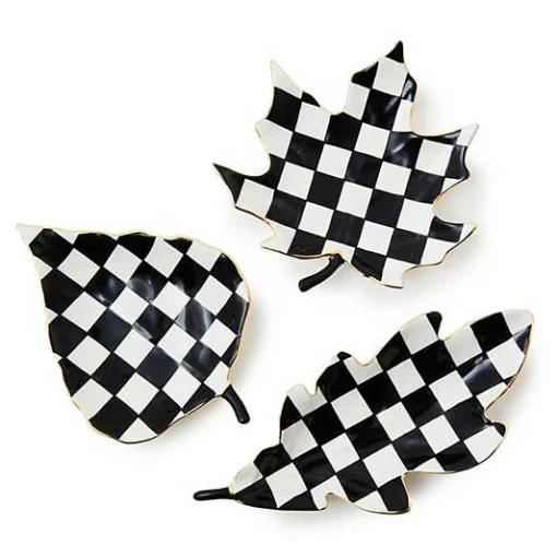 Courtly Leaf Trinket Trays, Set of 3