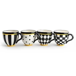 Courtly Mugs, Set of 4