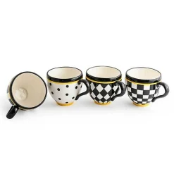 Courtly Mugs, Set of 4