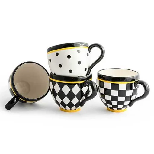 Courtly Mugs, Set of 4