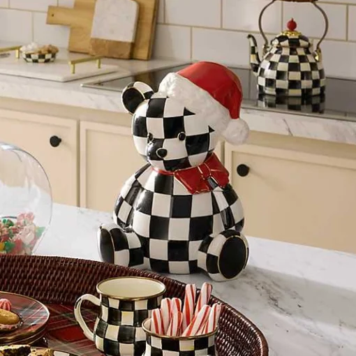 Courtly Santa Bear Cookie Jar