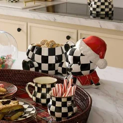 Courtly Santa Bear Cookie Jar