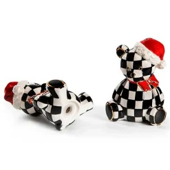 Courtly Santa Bear Salt  Pepper Set