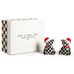 Courtly Santa Bear Salt  Pepper Set