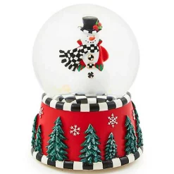 Courtly Snowman Snow Globe