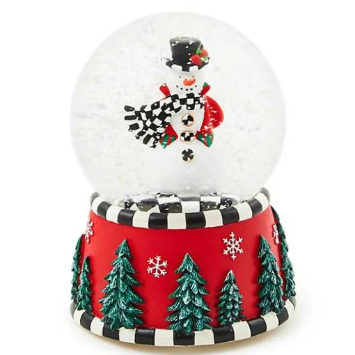 Courtly Snowman Snow Globe