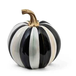 Courtly Stripe Glossy Small Pumpkin
