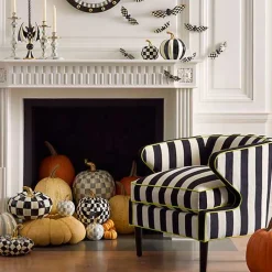 Courtly Stripe Glossy Small Pumpkin