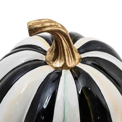 Courtly Stripe Glossy Small Pumpkin