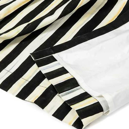 Courtly Stripe Grommet Top Curtain Panel