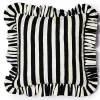 Courtly Stripe Ruffle Throw Pillow