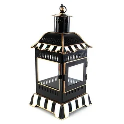 Courtly Stripe Small Candle Lantern