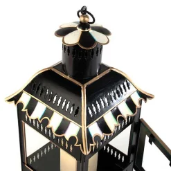 Courtly Stripe Small Candle Lantern