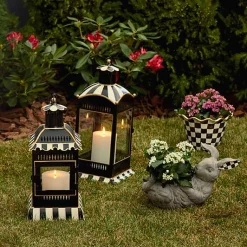 Courtly Stripe Small Candle Lantern