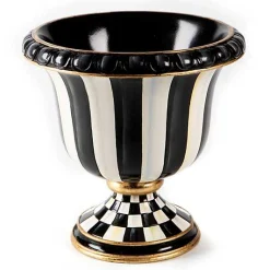 Courtly Stripe Tabletop Urn
