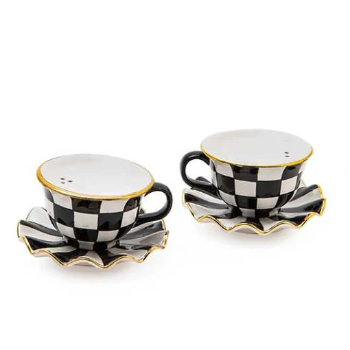 Courtly Teacup Salt  Pepper Set