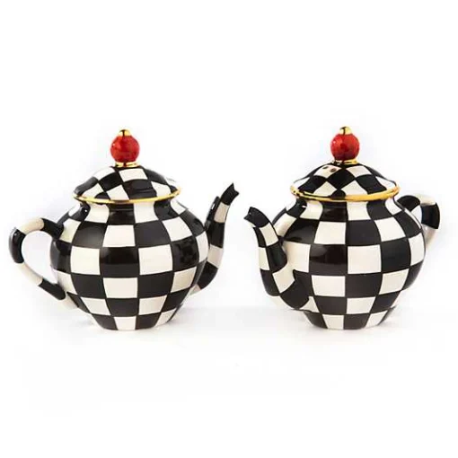 Courtly Teapot Salt  Pepper Set