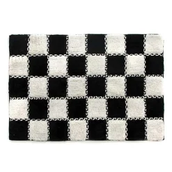 Covent Square Black  White Bath Rug