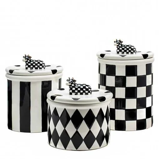 Cow Creamery Canisters, Set of 3