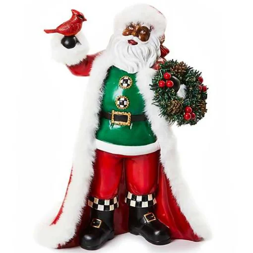 Cozy Christmas Black Santa with Cardinal