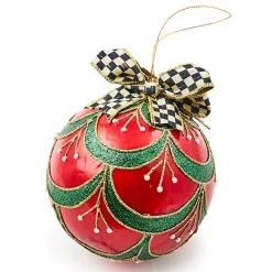 Cozy Christmas Capiz Jumbo Ball Ornament
