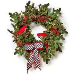 Cozy Christmas Cardinal 29 Wreath