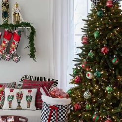 Cozy Christmas Glass Ball Ornaments, Set of 6