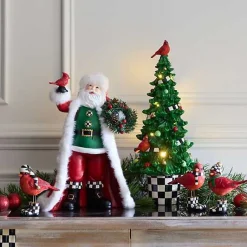 Cozy Christmas Illuminated Cardinal Tree